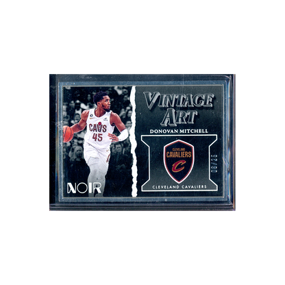 Donovan Mitchell 2022-23 Panini Noir Basketball Vintage Art /25