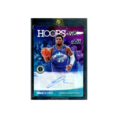 Donovan Mitchell 2019-20 Panini Hoops Premium Stock Basketball Hoops Ink Auto