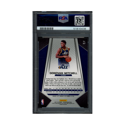 Donovan Mitchell 2017 Panini Prizm Basketball Rookie PSA 9
