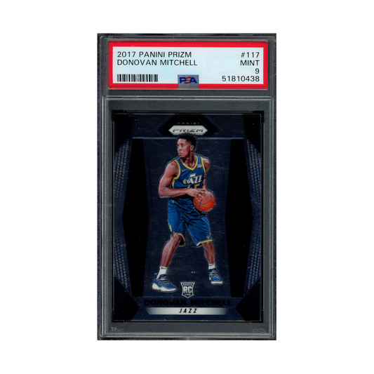 Donovan Mitchell 2017 Panini Prizm Basketball Rookie PSA 9