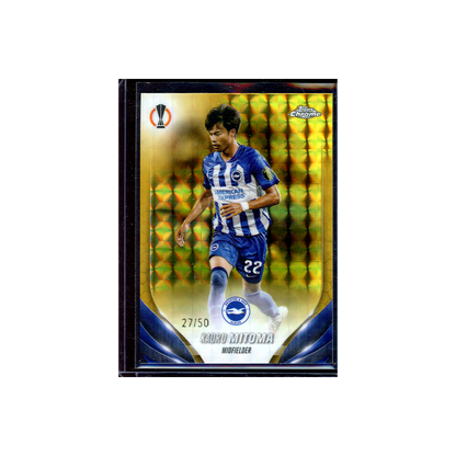 Kaoru Mitoma 2023-24 Topps Chrome UCC Soccer Gold /50