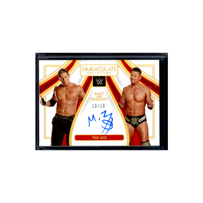 The Miz 2023 Panini Immaculate WWE Past and Present Auto Gold /10