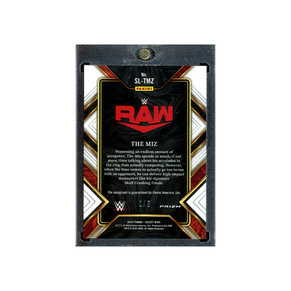 The Miz 2023 Panini Select WWE Auto Gold Flash /5