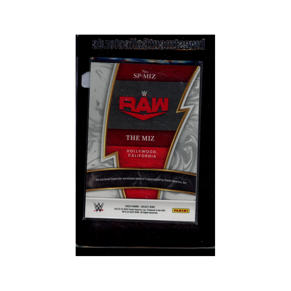 The Miz 2022 Panini Select WWE Sparks Patch