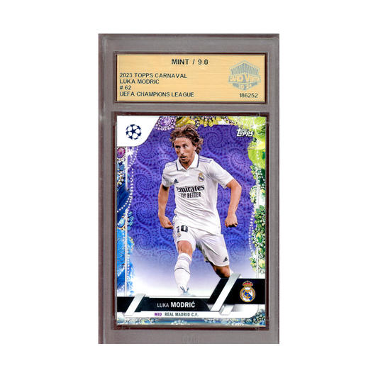 Luka Modric 2023 Topps Carnaval UCL /15 GSG 9