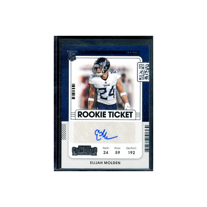 Elijah Molden 2021 Panini Contenders Football Rookie Ticket Auto