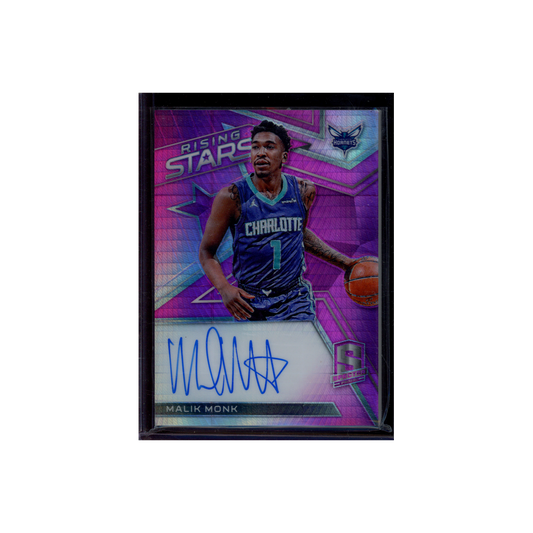 Malik Monk 2017-18 Panini Spectra Basketball Rising Stars Rookie Auto /25