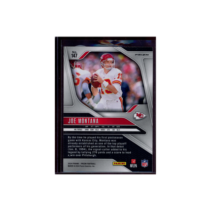 Joe Montana 2024 Panini Prizm Football Black & White Checkerboard