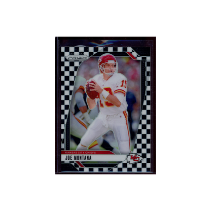 Joe Montana 2024 Panini Prizm Football Black & White Checkerboard