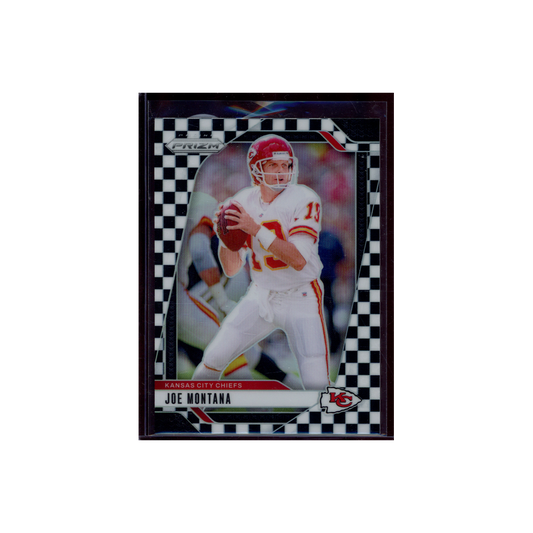 Joe Montana 2024 Panini Prizm Football Black & White Checkerboard