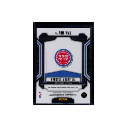 Wendell Moore Jr. 2024-25 Panini Prizm Basketball Penmanship
