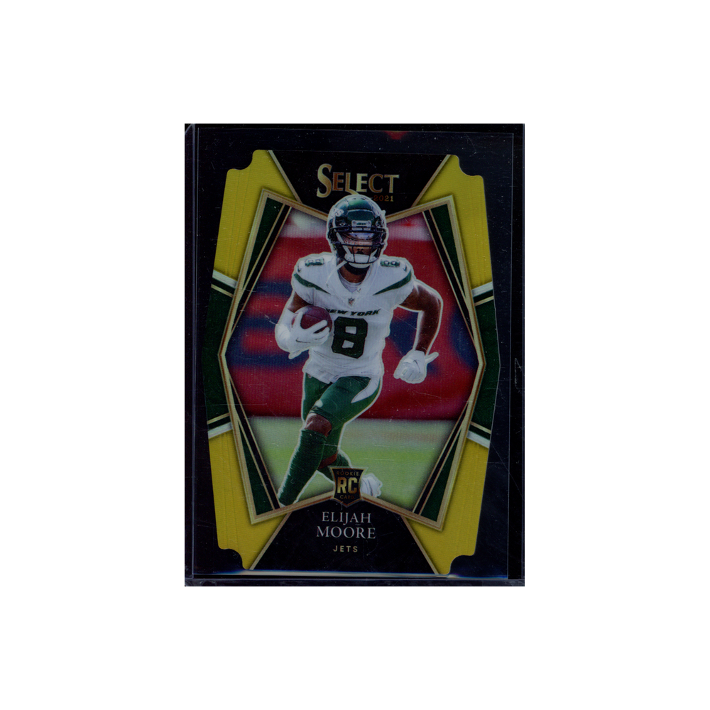 Elijah Moore 2021 Panini Select Football Rookie Gold Die-Cut /10