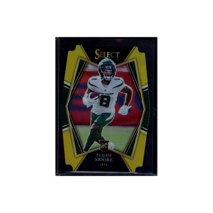 Elijah Moore 2021 Panini Select Football Rookie Gold Die-Cut /10
