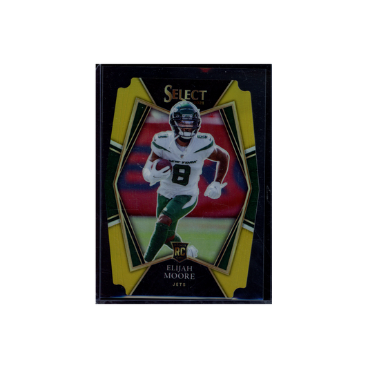 Elijah Moore 2021 Panini Select Football Rookie Gold Die-Cut /10