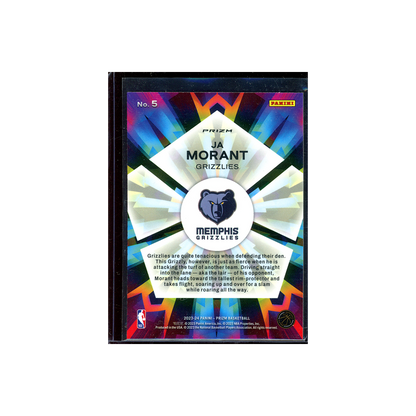 Ja Morant 2023-24 Panini Prizm Basketball Kaleidoscopic Silver Prizm