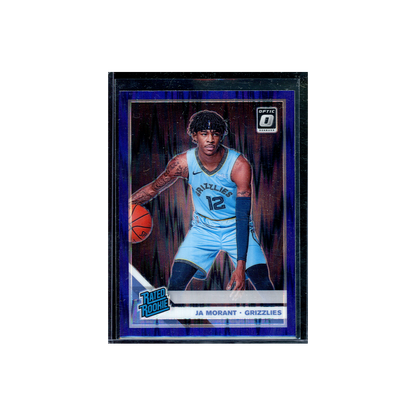 Ja Morant 2019-20 Panini Donruss Optic Basketball Rated Rookie Purple Shock