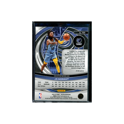 Ja Morant 2022-23 Panini Spectra Red Hyper