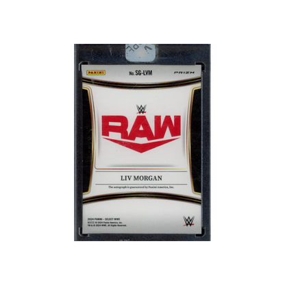 Liv Morgan 2024 Panini Select WWE Red Wave Auto