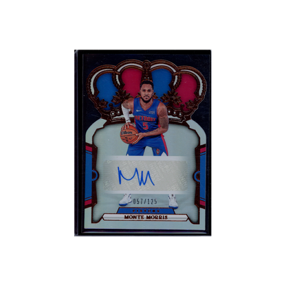 Monte Morris 2023-24 Panini Crown Royale Basketball Auto /125