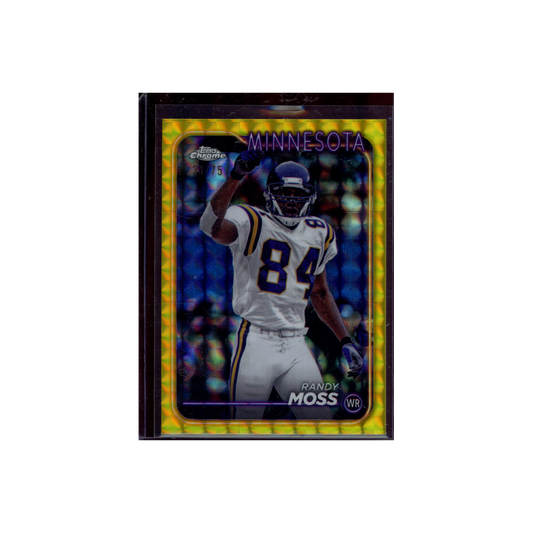 Randy Moss 2024 Topps Chrome Football Yellow /75