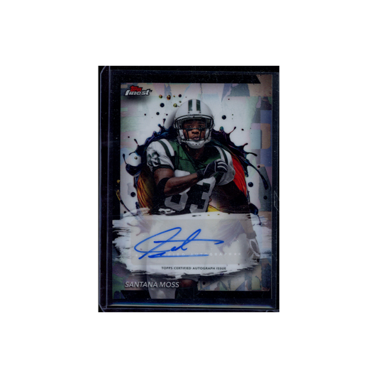 Santana Moss 2024 Topps Finest Football Auto