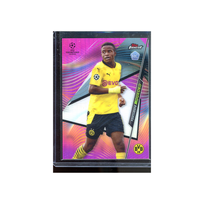 Youssoufa Moukoko 2021 Topps Finest UCL Rookie Pink Refractor /125