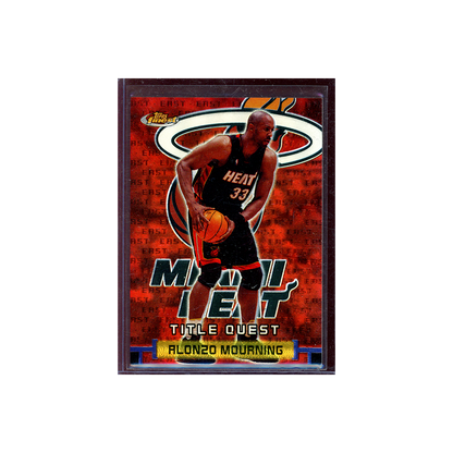 Alonzo Mourning 2000 Topps Finest Basketball Title Quest