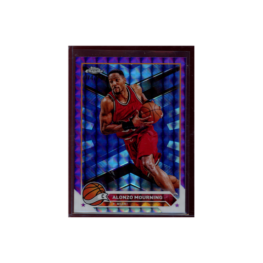 Alonzo Mourning 2023-24 Topps Chrome Basketball Purple Geometric /119