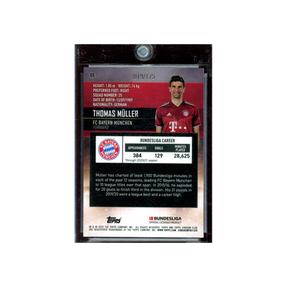 Thomas Müller 2022 Topps Stadium Club Chrome /175