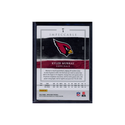 Kyler Murray 2022 Panini Impeccable Football /75