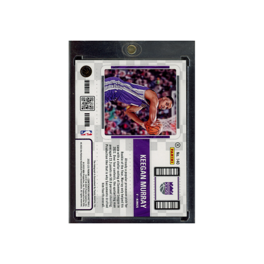 Keegan Murray 2022-23 Panini Contenders Basketball Playoff Rookie Ticket Auto Variation /99