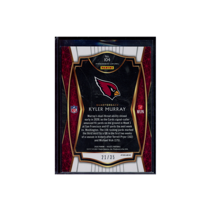 Kyler Murray 2020 Panini Select Football White /35