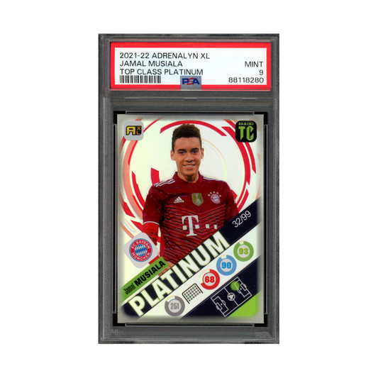 Jamal Musiala 2021-22 Adrenalyn XL Top Class Platinum PSA 9