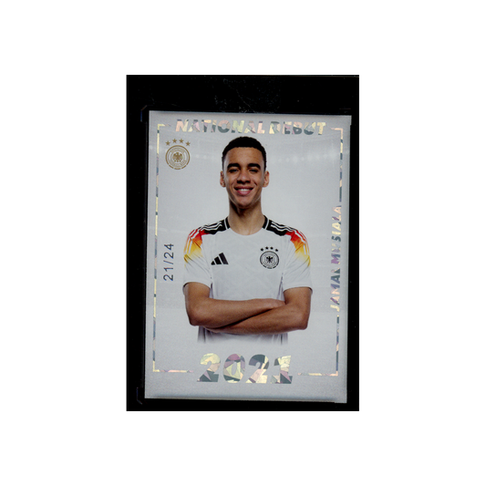 Jamal Musiala 2024 Panini DFB Team Set Cracked Ice National Debut /24