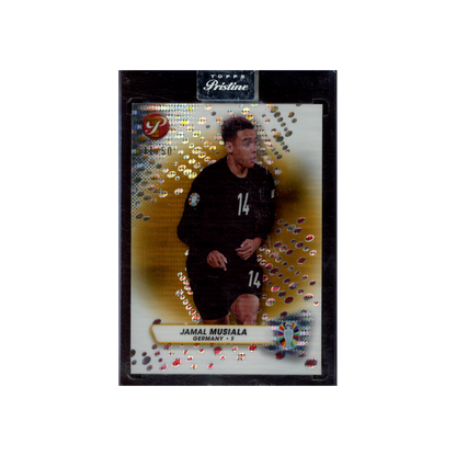 Jamal Musiala 2024 Topps Pristine Road to Uefa Euro Gold Refractor /50