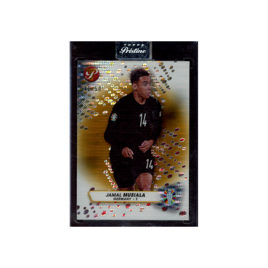Jamal Musiala 2024 Topps Pristine Road to Uefa Euro Gold Refractor /50