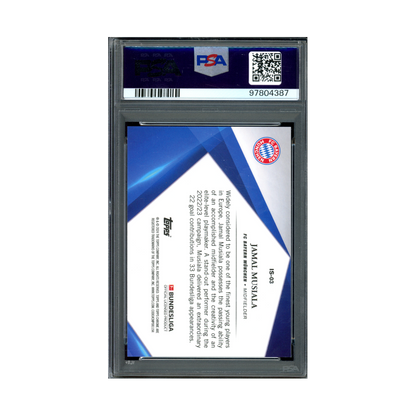 Jamal Musiala 2023-24 Topps Chrome Sapphire Bundesliga Infinite PSA 9