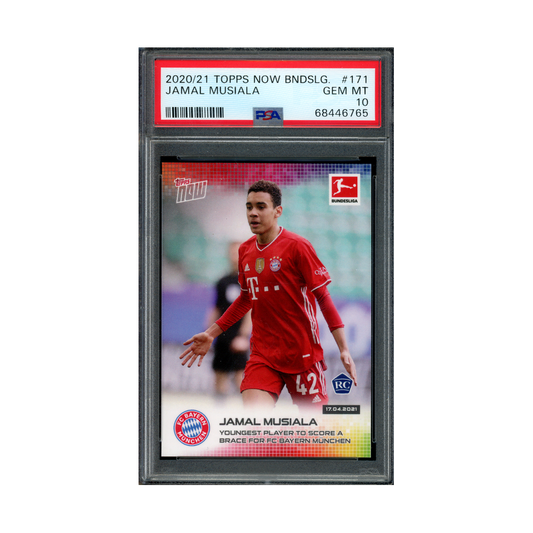 Jamal Musiala 2020/21 Topps Now Bundesliga Rookie PSA10 #171