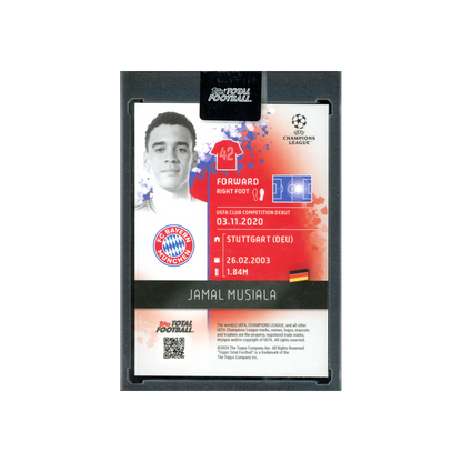 Jamal Musiala Topps Total Football New Year 2025 /50