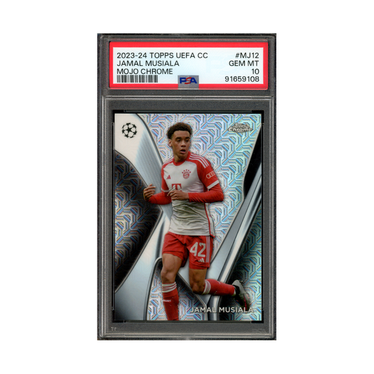 Jamal Musiala 2023-24 Topps UCC Mojo Chrome PSA 10