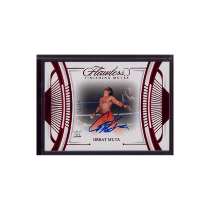 Great Muta 2024 Panini Flawless WWE Finishing Moves Auto Ruby /15