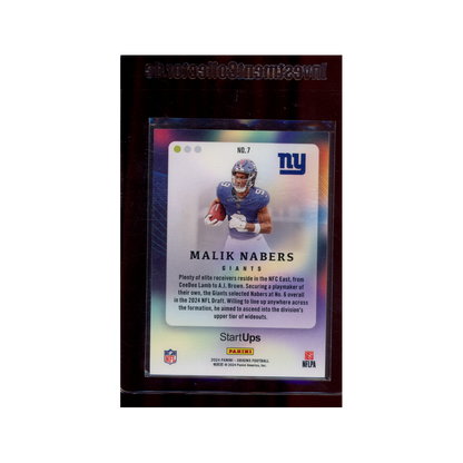 Malik Nabers 2024 Panini Origins Football Rookie StartUps