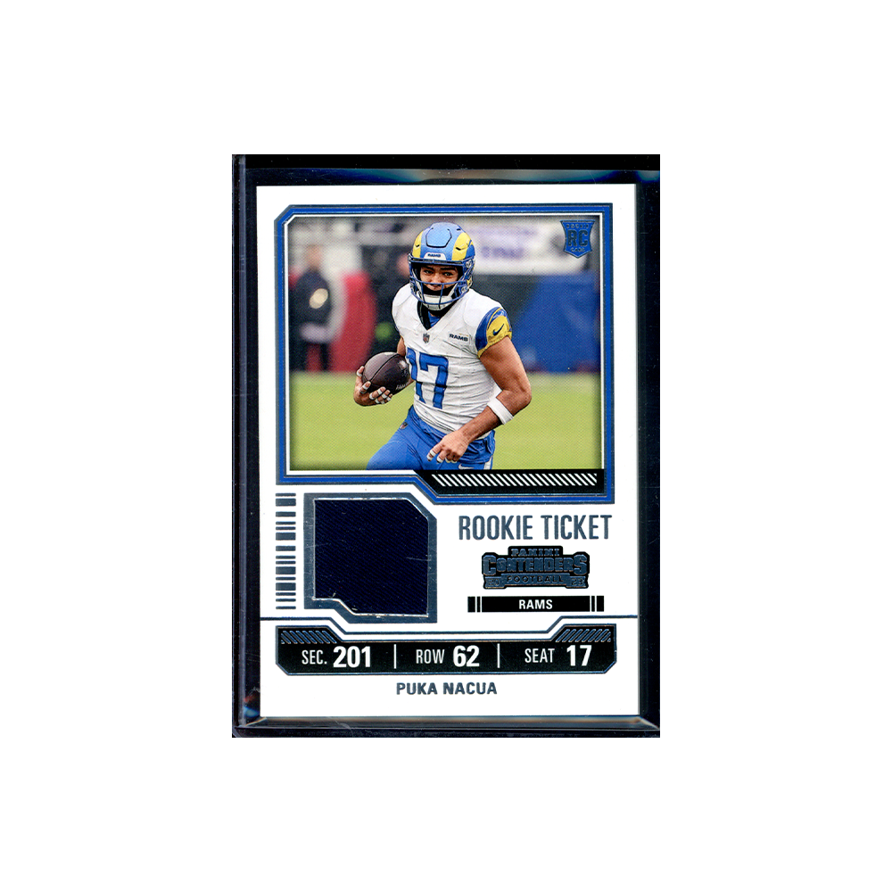 Puka Nacua 2023 Panini Contenders Football Rookie Ticket Jersey