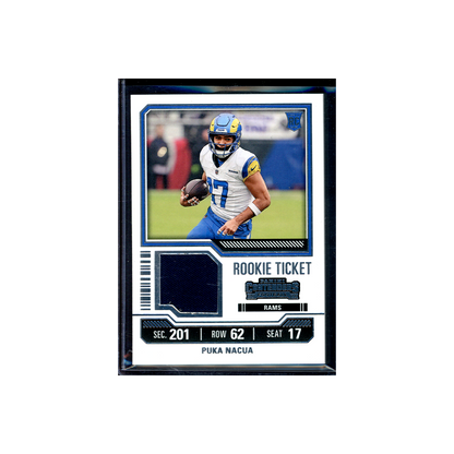 Puka Nacua 2023 Panini Contenders Football Rookie Ticket Jersey