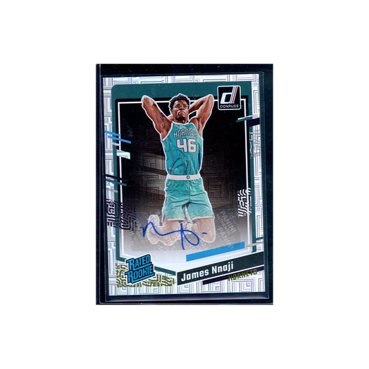 James Nnaji 2023-24 Panini Donruss Basketball Rated Rookie Auto Choice