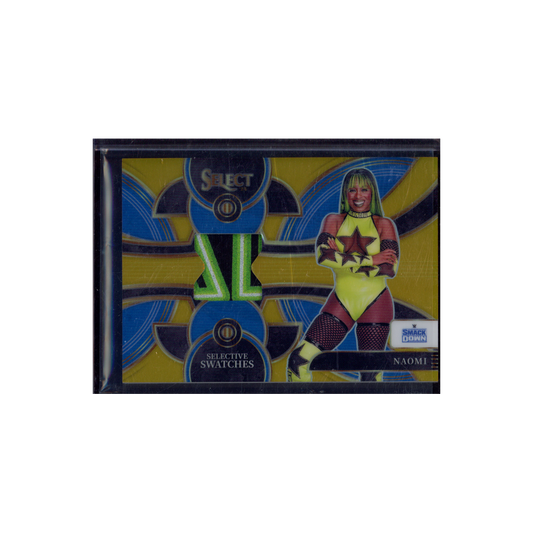 Naomi 2024 Panini Select WWE Selective Swatches Patch Gold /10