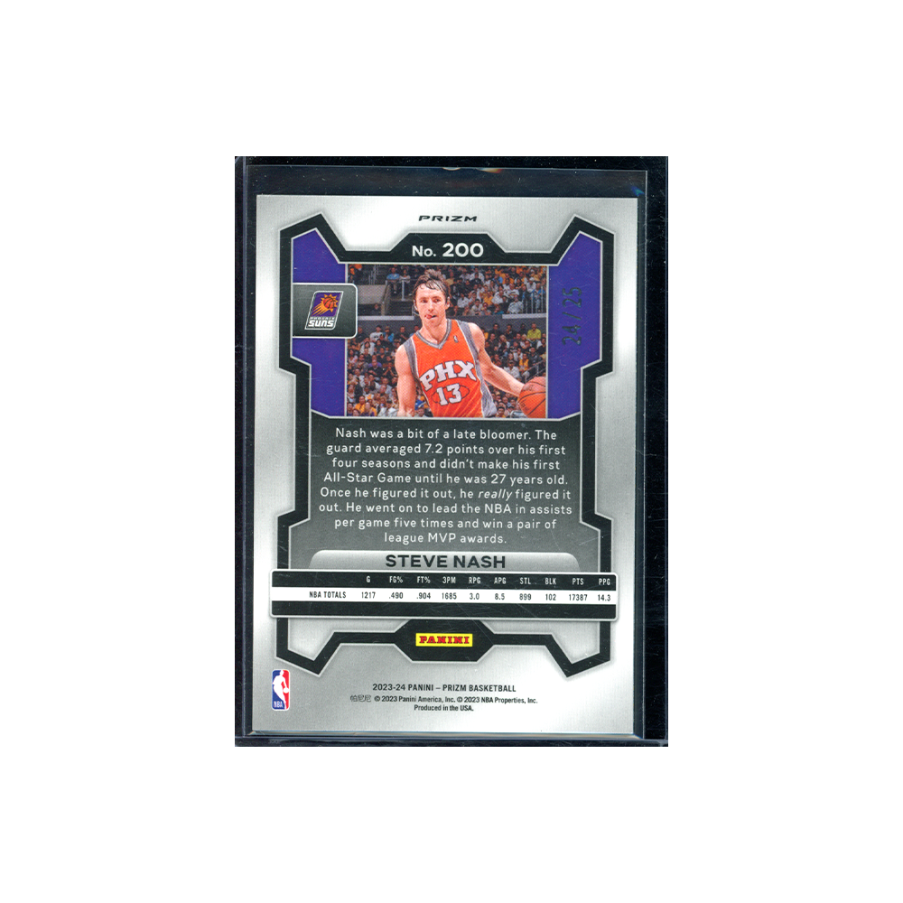 Steve Nash 2023-24 Panini Prizm Basketball Mojo Prizm /25