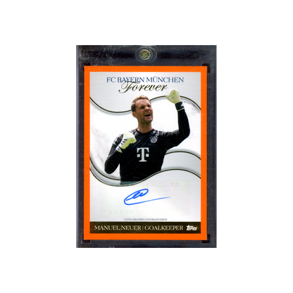 Manuel Neuer 2024 Topps FC Bayern München Forever Auto Orange /25