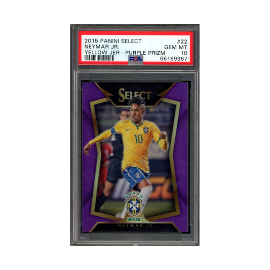 Neymar Jr. 2015 Panini Select Purple /99 PSA 10