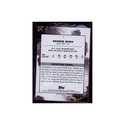 Hakeem Nicks 2024 Topps Inception Football /10